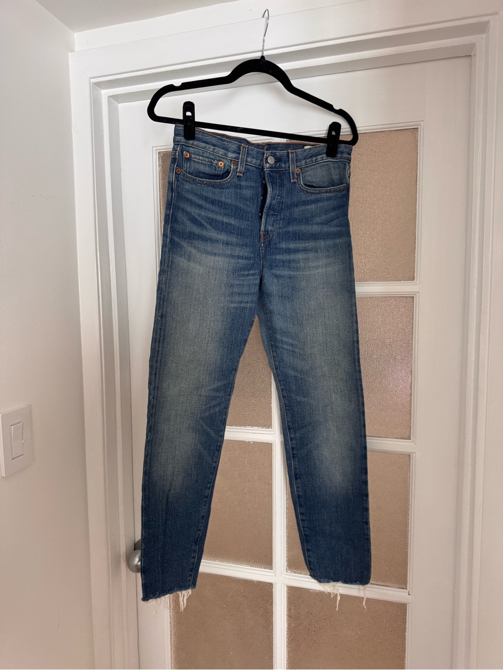 Levi's Women's Blue Ankle Crop Jeans - Faded Indigo